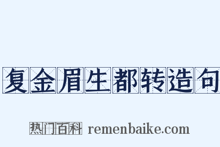 复金眉生都转造句是什么意思的图片